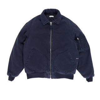 Pop Trading Company flight jacket Navy - KYOTO - Pop Trading Company