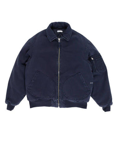 Pop Trading Company flight jacket Navy - KYOTO - Pop Trading Company