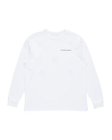 Pop Trading Company logo longsleeve t-shirt white - KYOTO - Pop Trading Company