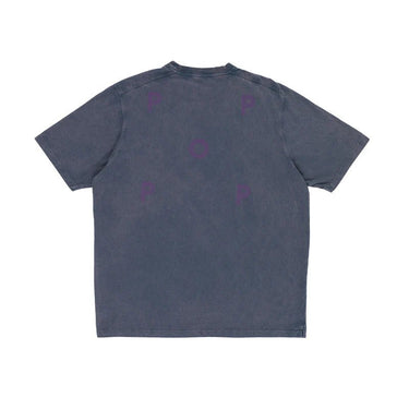 Pop Trading Company logo t-shirt washed navy/mysterioso - KYOTO - Pop Trading Company