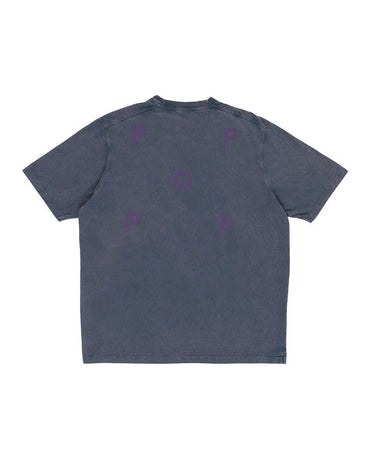 Pop Trading Company logo t-shirt washed navy/mysterioso - KYOTO - Pop Trading Company