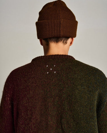 Pop Trading Company mohair striped knitted crewneck MULTICOLOUR - KYOTO - Pop Trading Company