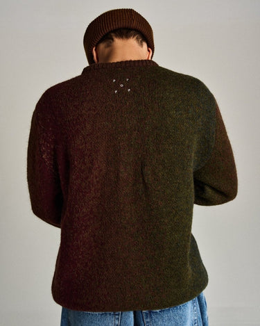 Pop Trading Company mohair striped knitted crewneck MULTICOLOUR - KYOTO - Pop Trading Company