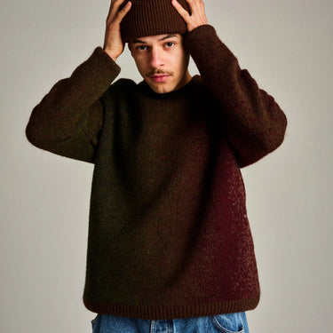 Pop Trading Company mohair striped knitted crewneck MULTICOLOUR - KYOTO - Pop Trading Company