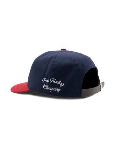 Pop Trading Company o sixpanel hat NAVY/GOJI BERRY - KYOTO - Pop Trading Company