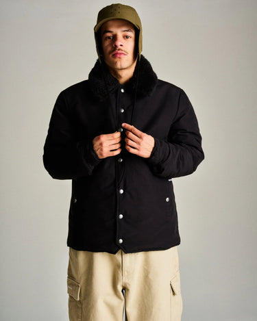 Pop Trading Company padded jacket black - KYOTO - Pop Trading Company