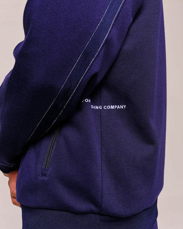 Pop Trading Company pub track top navy sweat - KYOTO - Pop Trading Company