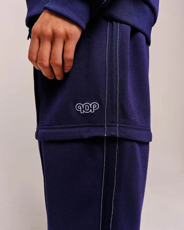 Pop Trading Company pub zip off track pants navy - KYOTO - Pop Trading Company