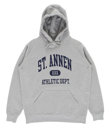 Pop Trading Company st annen hooded sweat grey heather - KYOTO - Pop Trading Company