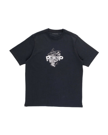 Pop Trading Company swirl t-shirt BLACK - KYOTO - Pop Trading Company