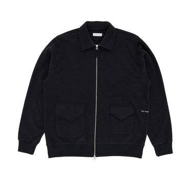 Pop Trading Company terry full zip sweat black - KYOTO - Pop Trading Company