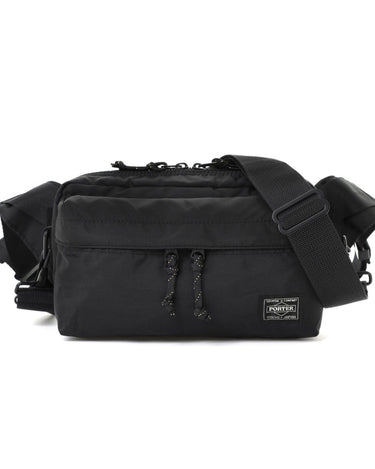 Porter Yoshida FORCE 2WAY Waist Bag Black NEW STYLE - KYOTO - Porter Yoshida