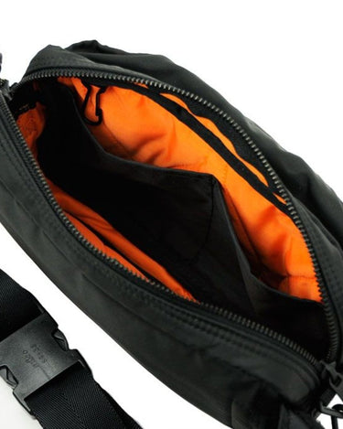 Porter Yoshida FORCE 2WAY Waist Bag Black NEW STYLE - KYOTO - Porter Yoshida