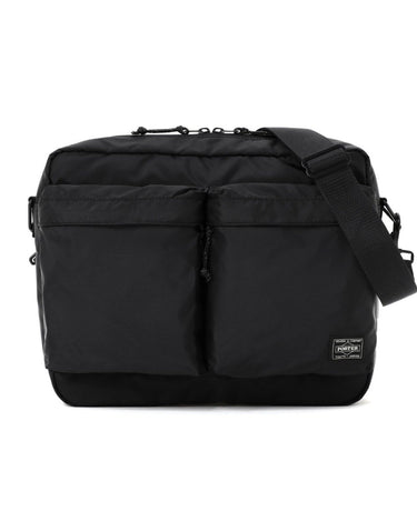 Porter Yoshida Force (L) Shoulder Bag Black - KYOTO - Porter Yoshida