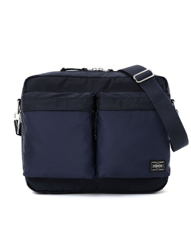 Porter Yoshida Force (L) Shoulder Bag Navy - KYOTO - Porter Yoshida