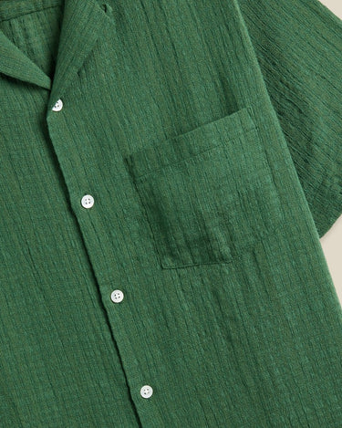 Portuguese Flannel GRAIN Skjorte GREEN - KYOTO - Portuguese Flannel