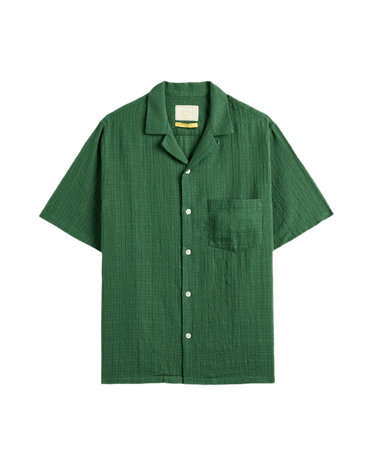 Portuguese Flannel GRAIN Skjorte GREEN - KYOTO - Portuguese Flannel