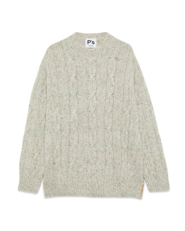 PRESIDENT’s Cable Donegal Sweaters Ecru - KYOTO - PRESIDENT’s