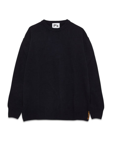 PRESIDENT’s Cotton wool brushed Sweaters Blue Navy - KYOTO - PRESIDENT’s