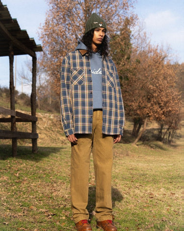 PRESIDENT’s Heavy Jap Check Shirt Cobalt/Rustic - KYOTO - PRESIDENT’s