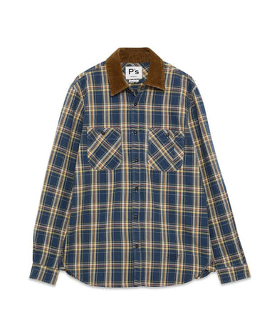 PRESIDENT’s Heavy Jap Check Shirt Cobalt/Rustic - KYOTO - PRESIDENT’s