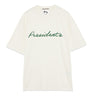 PRESIDENT’s Jersey Logo flock T - shirt cracking Ecru - KYOTO - PRESIDENT’s