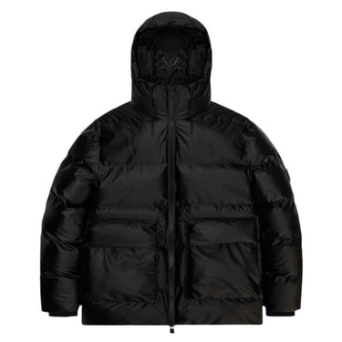 Rains Alta Puffer Cargo Jacket W3T3 Black grain - KYOTO - Rains