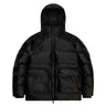 Rains Alta Puffer Cargo Jacket W3T3 Black grain - KYOTO - Rains