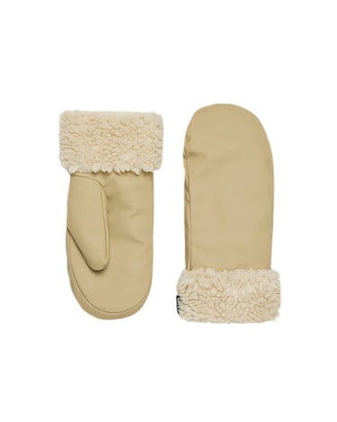 Rains Puffer Fleece Mittens W2T3 Sand - KYOTO - Rains