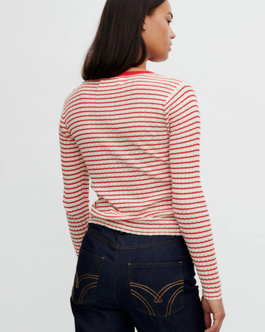 Résumé FinnleyRS Knit Cardigan Red Stripe - KYOTO - Résumé