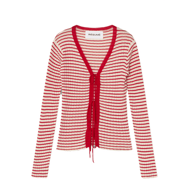 Résumé FinnleyRS Knit Cardigan Red Stripe - KYOTO - Résumé