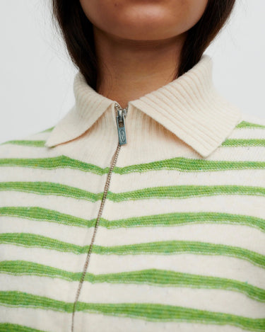 Résumé FlorentineRS Knit Cardigan Green Stripe - KYOTO - Résumé