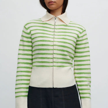 Résumé FlorentineRS Knit Cardigan Green Stripe - KYOTO - Résumé