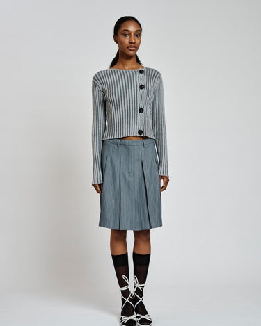 Résumé GudrunRS Knit Cardigan Grey Melange - KYOTO - Résumé