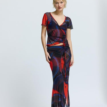 Résumé HarperRS Skirt Multi Red - KYOTO - Résumé