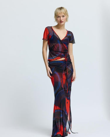 Résumé HarperRS Skirt Multi Red - KYOTO - Résumé