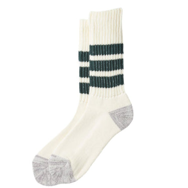 Rototo Crew Socks R1255 dark green - KYOTO - ROTOTO