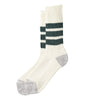 Rototo Crew Socks R1255 dark green - KYOTO - ROTOTO