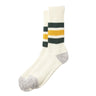 ROTOTO Crew Socks R1255 GREEN/YELLOW - KYOTO - ROTOTO