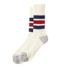 ROTOTO Crew Socks R1255 red/navy - KYOTO - ROTOTO