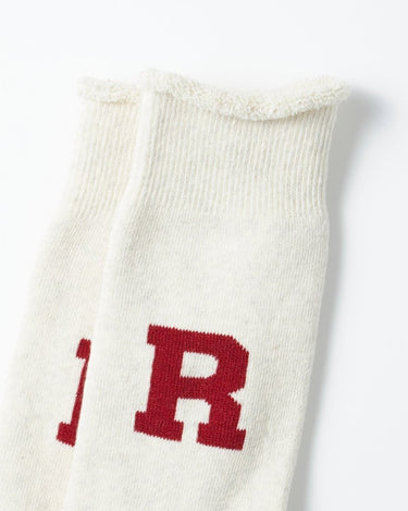 ROTOTO R1552 RAFFY SWEAT SOCKS "R" D.RED - KYOTO - ROTOTO