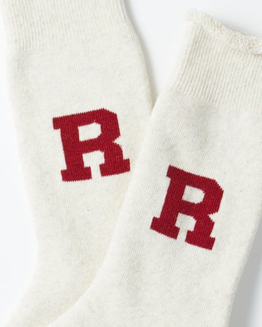 ROTOTO R1552 RAFFY SWEAT SOCKS "R" D.RED - KYOTO - ROTOTO