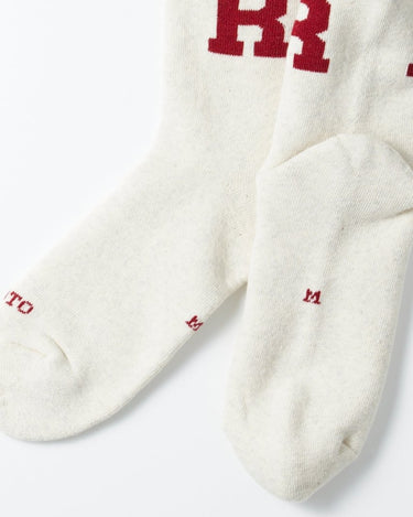 ROTOTO R1552 RAFFY SWEAT SOCKS "R" D.RED - KYOTO - ROTOTO