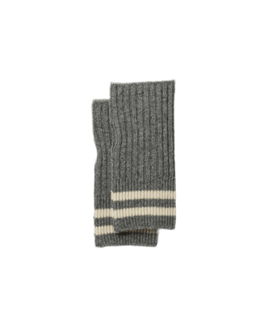 ROTOTO R5092 STRIPE SEAMLESS GRAY HAND WARMER - KYOTO - ROTOTO