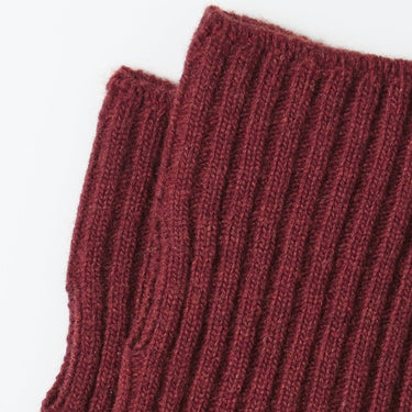 ROTOTO R5092 STRIPE SEAMLESS MAROON/NAVY BLUE HAND WARMER - KYOTO - ROTOTO