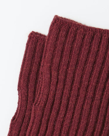 ROTOTO R5092 STRIPE SEAMLESS MAROON/NAVY BLUE HAND WARMER - KYOTO - ROTOTO