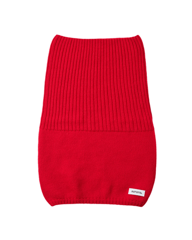 ROTOTO R5158 EXTRA FINE MERINO SEAMLESS SNOOD RED neckwarmer - KYOTO - ROTOTO