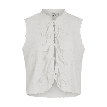 ROUGE EDIT ROUAMELINE S/L CHINA COLLAR TOP Cloud Dancer - KYOTO - ROUGE EDIT