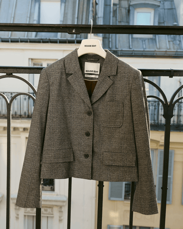 ROUGE EDIT ROUBRENT LS SB BLAZER Chicory Coffee - KYOTO - ROUGE EDIT