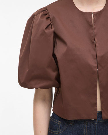 ROUGE EDIT ROUDETTA 2/4 SHORT BLAZER/R Chicory Coffee - KYOTO - ROUGE EDIT